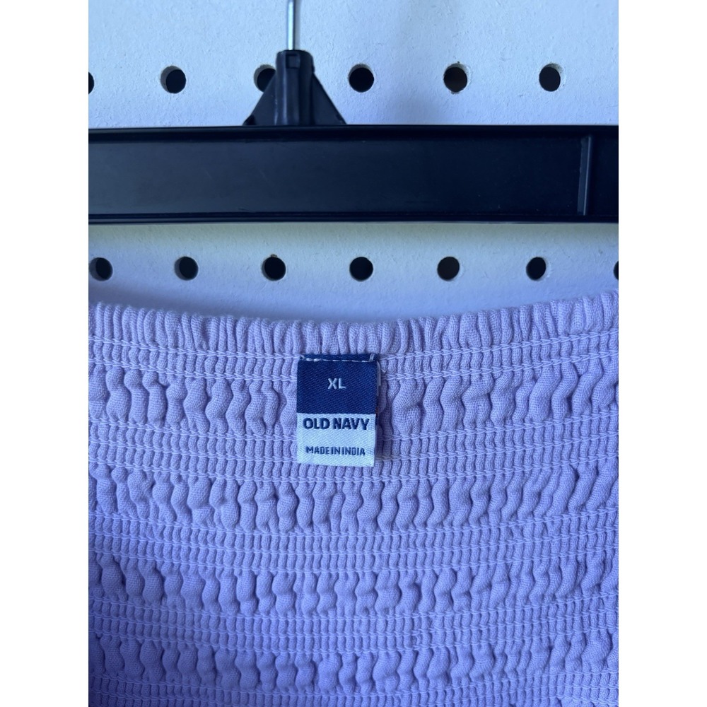 Old Navy Fairy Boho Lavender Gauze Smocked Maxi Skirt Size XL Coastal Hippie - Picture 4 of 5